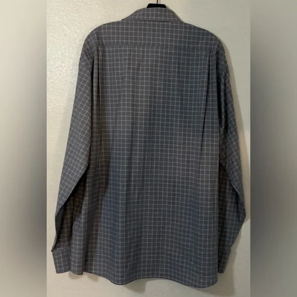Tommy Hilfiger Men Gray And White Casual Button Down Shirt - Picture 3 of 7